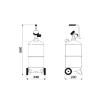 Picture of 43724 - Air Operated Waste Oil Drainer 24 Litre For Boating, Suction Hose 4 M