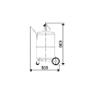 Picture of 43760 - Air Operated Waste Oil Drainer with 65 Litre Capacity, Includes a Suction Hose of 4 M