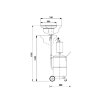 Picture of 44065 - Combination Air Operated Oil Suction Drainer 65 Litre With Transparent Chamber