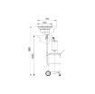 Picture of 44091 - Combination Air Operated Oil Suction Drainer 90 Litre With Transparent Chamber