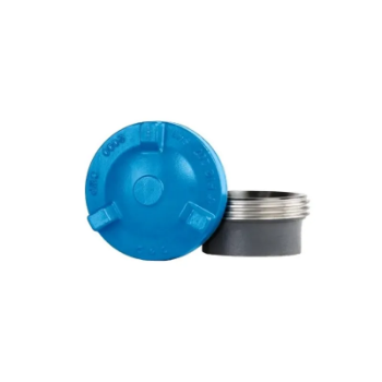 Picture of 4-BC - Hammer Union Blanking Cap 4 Inches - Gray Sub/Blue Cap 