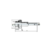 Picture of 601038 - Adaptor Paralell Long - Push-in Fittings - 10mm Stem To 3/8" Male Thread - Brass