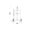 Picture of 64070-GF - Trolley-Mounted Grease Dispenser Kit - 940mm - Suitable for 180-220kg grease drum - Compression Ratio 50:1