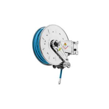 Picture of 8383.201 - Swivelling Hose Reel in AISI 304 Series 390, for Hot Water, with Hygienic Hose of 12m