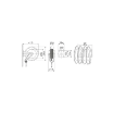 Picture of 8390.801 - Fixed Hose Reel Series 390, for LPG-NAT. Gas, 20 Bar, Black Hose of 15m Length