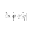 Picture of 8524.300 - Fixed Hose Reel In Stainless Steel Aisi 304, S.530, For Hot Water, 200 Bar, Without Hose. Inlet G 3/