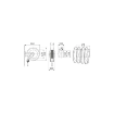 Picture of 8532.101 - Fixed Hose Reel in AISI 304 Series 530, for Air-Water, with Black Rubber Hose of 20m
