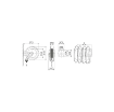 Picture of 8540.802 - Fixed Hose Reel Series 540, for LPG-NAT. Gas, 20 Bar, Black Hose of 30m Length