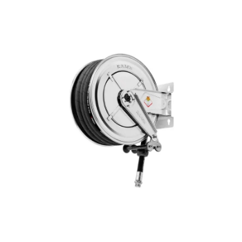 Picture of 8542.603 - Fixed Hose Reel in AISI 304 Series 540, for Diesel, with Black Antistatic Rubber Hose