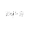 Picture of 8544.200/OX - Fixed Hose Reel in AISI 304 Stainless Steel Series 540, for Oxygen, Without Hose