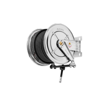 Picture of 8562.603 - Fixed Hose Reel in AISI 304 Series 560, for Diesel, with Black Antistatic Rubber Hose