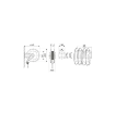 Picture of 9430.502 - Fixed Hose Reel in ABS, Series 430, for Grease, with Black Rubber Hose
