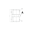 Picture of BC-04T06T - Nipple - Standard Fitting - 1/2" Male Thread To 3/4" Male Thread - Nickel Plated Brass