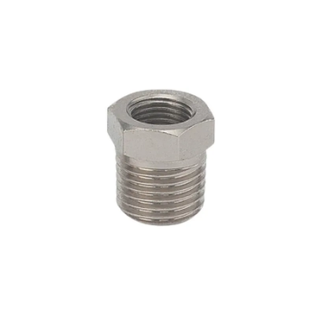 Picture of BD-04T06T - Reducer Taper Male Female - Standard Fitting - 1/2" Male Thread To 3/4" Female Thread - Nickel Plated Brass