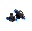 Picture of HVFF08-08 - Hand Valve - In-Line 3-Way - 8mm Tube to 8mm Tube - Technopolymer