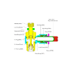 Picture of IBSC08-02 - Speed Controller Elbow  - Flow Control Fitting - 8mm Tube To 1/4  Male Thread - Nickel Plated Brass