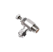 Picture of IKSC08-02 - Speed Controller Push-In Elbow  - Flow Control Fitting - 8mm Tube To 1/4  Male Thread - Nickel Plate