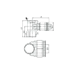 Picture of IPA04-01 - Banjo Double - Push-In Fitting - 4mm Tube To 1/8  Male Thread - Technopolymer