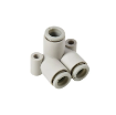 Picture of IPAV08 - Y-Piece Elbow - Push-In Fitting - 8mm Tube To 8mm Tube - Technopolymer