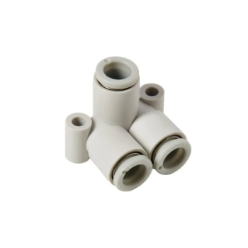 Picture of IPAV08 - Y-Piece Elbow - Push-In Fitting - 8mm Tube To 8mm Tube - Technopolymer