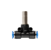 Picture of IPBJ10 - Tee Piece Stem - Push-In Fitting - 10mm Tube To 10mm Stem - Technopolymer