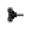 Picture of IPBJ10-08 - Tee Piece Stem - Push-In Fitting - 10mm Tube To 8mm Stem - Technopolymer