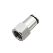 Picture of IPCFT04-M5 - Stud Female - Metal Push-in Fitting - 4mm Tube To M5 Female Thread - Nickel Plated Brass
