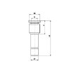 Picture of IPGJ06-04 - Reducer - Push-In Fitting - 6mm Stem To 4mm Tube - Polymer & Brass