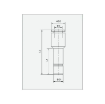 Picture of IPGJT08-06 - Reducer - Metal Push-in Fitting - 8mm Stem To 6mm Tube - Nickel Plated Brass