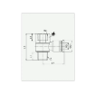 Picture of IPHF10-04 - Banjo Single Female - Push-In Fitting - 10mm Tube To 1/2" Male and Female Thread - Technopolymer