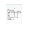 Picture of IPHT06-01-2 - Banjo Double - Push-In Fitting - 6mm Tube To 1/8" Male Thread - Technopolymer