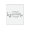 Picture of IPKD08-04 - Distributor Male - Push-In Fitting - 8mm Tube To 8mm Tube Distributor with 1/2  Male Thread - Techno