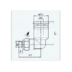 Picture of IPL06-M5-S - Elbow Male - Push-In Fitting - 6mm Tube To M5 Compact Male Thread - Technopolymer