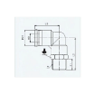 Picture of IPL3/8-N01 - Elbow Male - Push-In Fitting - 3/8" Tube To 1/8" Male Thread - Technopolymer