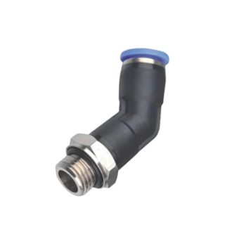 Picture of IPL45 08-04 - Elbow Male 45 Degree - Push-In Fitting - 8mm Tube To 1/2" Male Thread - Technopolymer