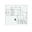 Picture of IPLF16-04 - Elbow Female - Push-In Fitting - 16mm Tube To 1/2" Female Thread - Technopolymer
