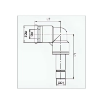 Picture of IPLJ06 - Elbow - Push-In Fitting - 6mm Tube To 6mm Stem - Polymer & Brass
