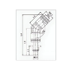 Picture of IPLJ45 08 - Elbow Male 45 Degree - Push-In Fitting - 8mm Tube To 8mm Stem - Technopolymer
