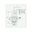 Picture of IPLM06 - Bulkhead Elbow - Push-In Fitting - 6mm Tube To 6mm Tube (M14X1) - Technopolymer