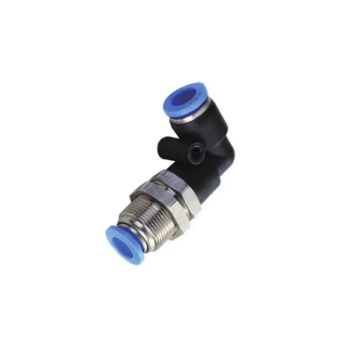 Picture of IPLM10 - Bulkhead Elbow - Push-In Fitting - 10mm Tube To 10mm Tube (M20X1) - Technopolymer