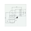 Picture of IPLN04-02 - Elbow Male - Push-In Fitting - 4mm Tube To 1/4" Male Thread - Technopolymer