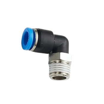 Picture of IPLN04-03 - Elbow Male - Push-In Fitting - 4mm Tube To 3/8" Male Thread - Technopolymer