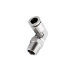 Picture of IPLT10-01 - Elbow Male - Metal Push-in Fitting - 10mm Tube To 1/8" Male Thread - Nickel Plated Brass