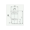 Picture of IPOC08-04 - Stud Compact Male - Push-In Fitting - 8mm Tube To 1/2" Male Thread - Polymer & Brass