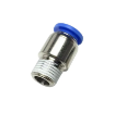 Picture of IPOC12-04 - Stud Compact Male - Push-In Fitting - 12mm Tube To 1/2" Male Thread - Polymer & Brass