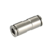 Picture of IPUT10 - Straight Line Connector - Metal Push-in Fitting - 10mm Tube To 10mm Tube - Nickel Plated Brass