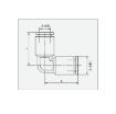 Picture of IPVT10 - Elbow - Metal Push-in Fitting - 10mm Tube To 14mm Tube - Brass