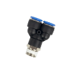 Picture of IPX08-03 - Y-Piece - Push-In Fitting - 8mm Tube To 3/8" Male Thread - Technopolymer