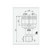 Picture of IPX12-01 - Y-Piece - Push-In Fitting - 12mm Tube To 1/8" Male Thread - Technopolymer