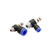 Picture of ISC08-M5 - Speed Controller Elbow  - Flow Control Fitting - 8mm Tube To M5 Male Thread - Technopolymer